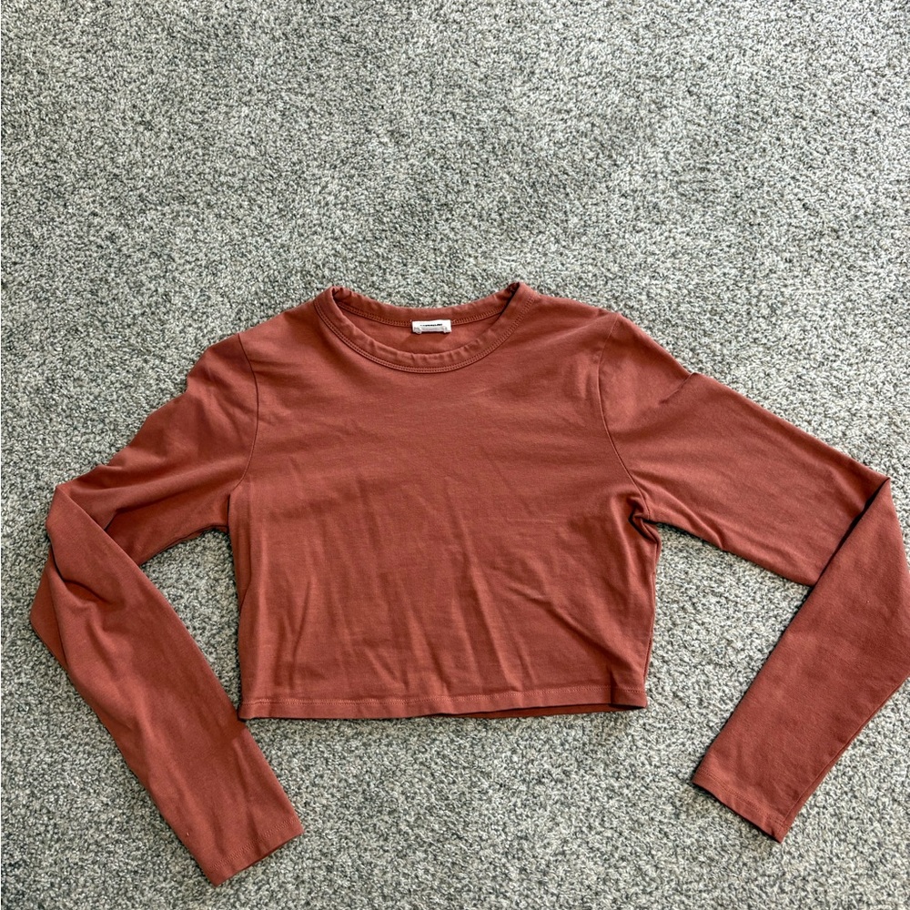 Cotton On Cropped Long-Sleeve Women's Top